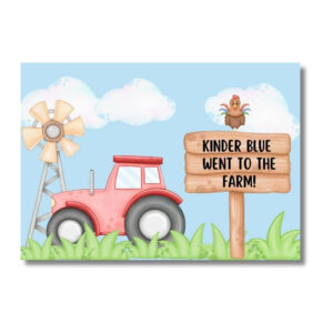 Kinder Blue Went to the Farm